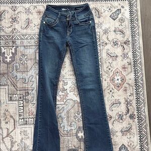 Wallflower Blue Flare Wide Leg Jeans